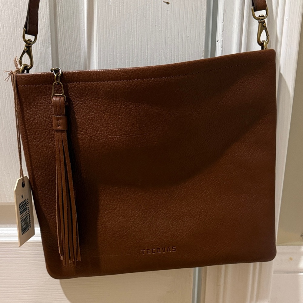 Tecovas Tan Leather Crossbody Bag